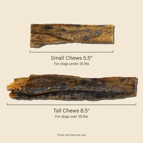 Vista 6 de The Honest Kitchen Golosinas para perros Human Grade Ocean Chews™ Hearty Wolffish Skins, 3.25 oz (Beams™)