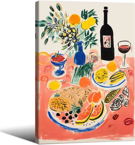 Vista 20 de Póster de pintura al óleo colorida de ventana abierta, arte de pared abstracto impresionista famoso y moderno, impresiones de lienzo estético