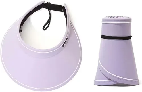 Vista 8 de Sombreros con visera para el sol para mujer, ala ancha, protección UV+50, gorra de playa plegada para un fácil transporte