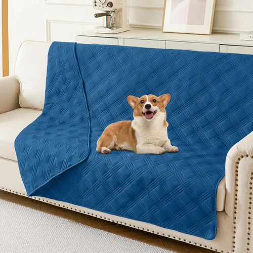 Vista 44 de hyha - Manta impermeable para cama de perro, mantas suaves para mascotas, funda impermeable para sofá para perros, fundas reversibles lavables