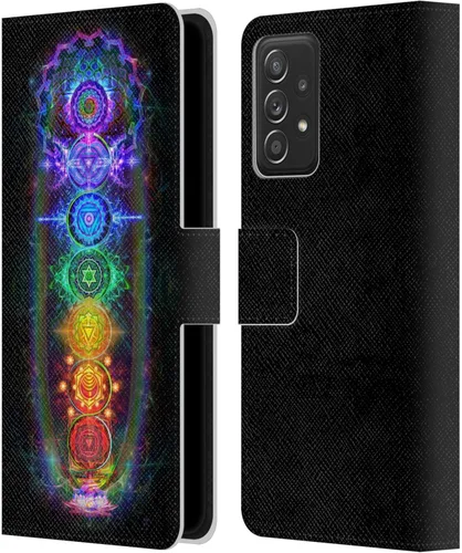 Vista 10 de Head Case Designs Officially Licensed Jumbie Art Alien Visionary Leather Wallet Case Compatible with Samsung Galaxy A53 5G (2022)