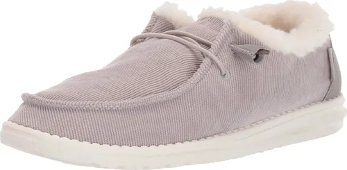 Vista 69 de Hey Dude Wendy Chambray - Zapatos para mujer, mocasines con cordones para mujer, cómodos y ligeros Aurora Blanco 2