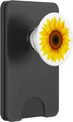 Vista 8 de Girasol Decoración Girasol Amarillo Sol Flor Fondo Blanco PopSockets PopSockets Swappable PopGrip
