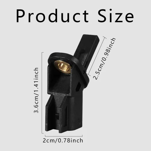 Vista 2 de deemars Sensor de velocidad de rueda ABS delantero izquierdo o derecho reemplaza al OEM #8M5T2B372AA 3M5T2B372AB 3M5T2B372BA, sensor de velocidad