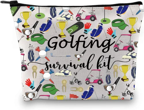 Vista 10 de Kit de supervivencia de golf, bolsa de maquillaje, regalo de golf, accesorios de golf, regalo para mamá, golfista, humor