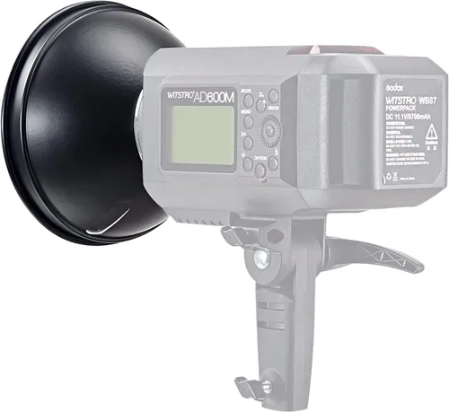 Vista 7 de Godox AD-R6 Reflector estándar de 169 mm aproximadamente 7" con montaje Bowens para Godox AD600B AD600BM AD600Pro AD600Pro II MS200 MS300 Aputure