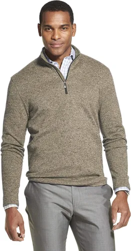 Vista 22 de Van Heusen Flex de manga larga 1/4 cremallera suave suéter polar para hombre (descontinuado)