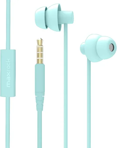 Vista 14 de MAXROCK (TM) Audífonos para Dormir Totalmente Suaves de Silicona con Tapones para los Oídos y Micrófono para Celulares, Tabletas y Conector de 3,5