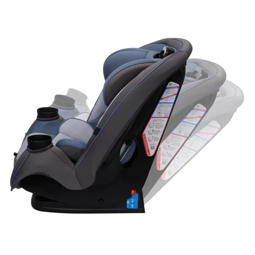 Vista 20 de Safety 1st Grow and Go Asiento de coche convertible todo en uno delgado, orientado hacia atrás, de 2.3-18 kg, orientado hacia adelante (14–29 kg)