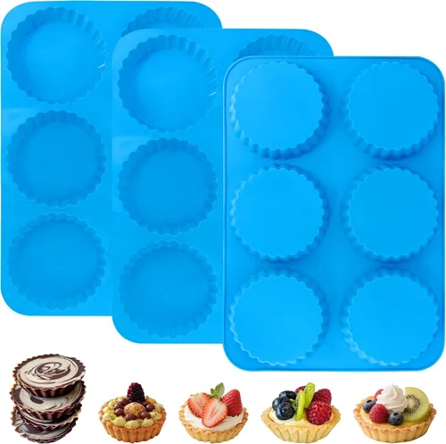 Vista 13 de Sidosir Molde de silicona para canele pequeño, 15 cavidades, mini molde antiadherente de silicona para hornear panecillos, moldes antiadherentes