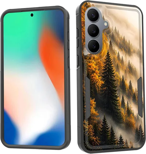 Vista 34 de Funda para Galaxy S26 FE, doble capa, protección contra caídas de grado militar de 10 pies, antideslizante, resistente a prueba de golpes, para Cruz