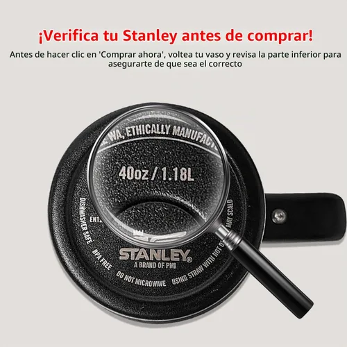 Vista 3 de Stanley - Tapa de repuesto para vasos Stanley de 40 onzas, color negro, 2.0, a prueba de fugas, a prueba de derrames