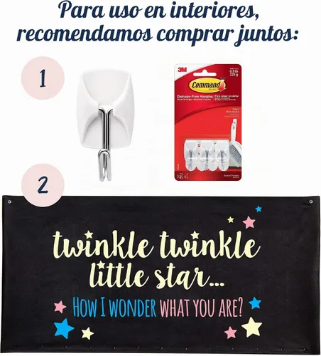 Vista 3 de Bolsa de caída de globos para revelación de género Twinkle, Twinkle Little Star