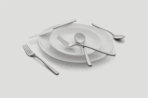 Vista 3 de CAMBRIDGE Silversmiths Rise - Colección de cubiertos de acero inoxidable, espejo, 20 piezas, servicio para 4
