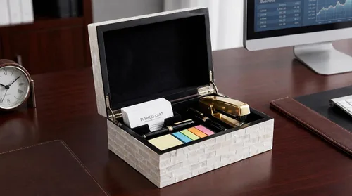 Vista 6 de PEMAR Caja de Joyería de Concha Capiz con Tapas Cofre del Tesoro Rectangular para Recuerdos, Caja de Almacenamiento Decorativa de Madera Nácar