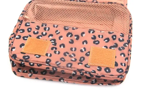 Vista 3 de seven wolves Bolsas de cosméticos colgantes - Organizador de viaje portátil Bolsas de cosméticos Bolsas de cosméticos Cajas de señoras Kit de Rosado