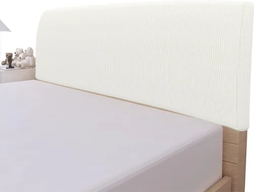 Vista 15 de Easy-Going Funda elástica para cabecera de cama, funda de cabecera de cama cuadrada pequeña, de jacquard, a prueba de polvo, para dormitorio Negro