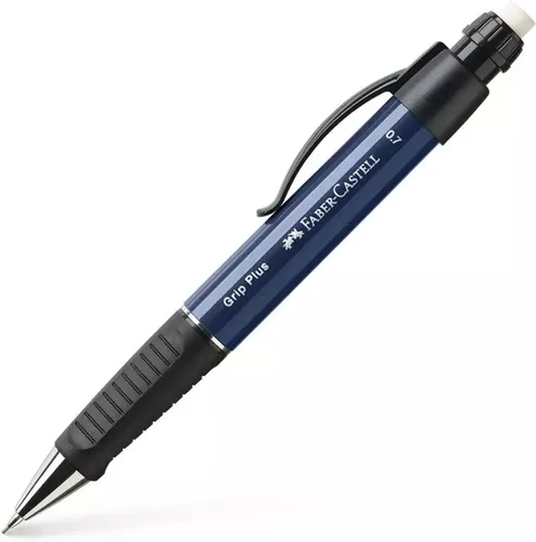 Vista 2 de Faber-Castell Grip Plus lápiz mecánico - 0.7mm - Barril azul + minas HB de 0.7mm de polímero súper + repuestos de goma