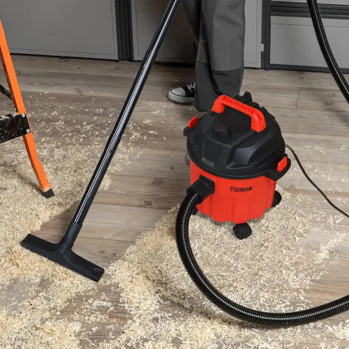 Vista 7 de Hoteche Aspiradora portátil de 2.6 galones en seco y húmedo, aspiradora compacta de 800 W con función de soplador, potente succión de 16 KPa
