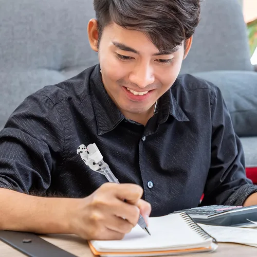 Vista 7 de Bolígrafo novedoso para perros, lindo, divertido y único, para niños y adultos, colorido instrumento de escritura de perro para la escuela
