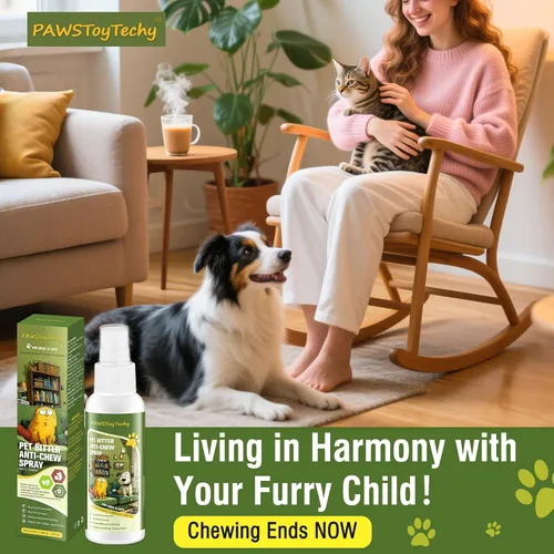 Vista 7 de Spray amargo antimasticable para perros, deja de masticar y lamer, sin aerosol masticable para perros y gatos, protege las pertenencias