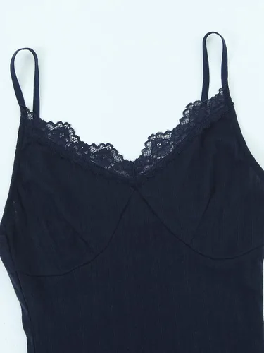 Vista 3 de Muke Oneplus Body de malla transparente con encaje floral para mujer