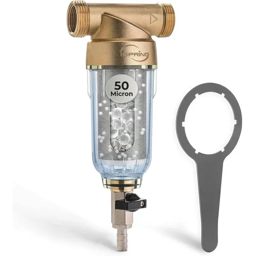 Vista 9 de iSpring FWSP50SL Spin Down Sedimento Filtro de Agua Cartucho de Sustitución, Cromo
