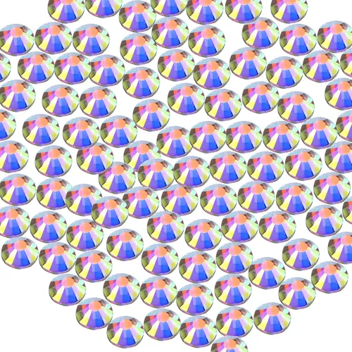 Vista 12 de Briskbloom - 2880 diamantes de imitación termoadhesivos SS6 de 0.079 pulgadas, cristales termoadhesivos con parte trasera plana para manualidades