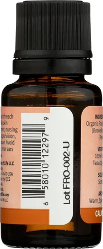 Vista 3 de Garden of Life - Aceite esencial de incienso 100 % puro para difusor, aromaterapia, meditación, cuidado de la piel, calmante y calmante, orgánico