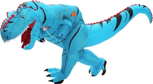 Vista 3 de JYZCOS Inflatable Dinosaur Costume Air Blow Up Fancy Dress