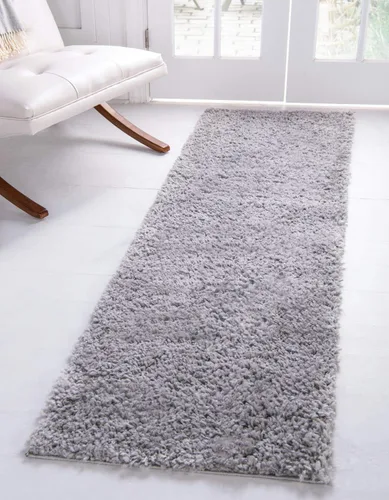 Vista 86 de Unique Loom Colección Davos Shag - Alfombra Lino