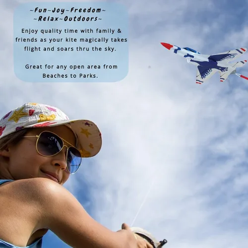 Vista 2 de Premier Kites Cometa Jet 3D - F16 Thunderbird