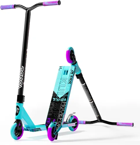 Vista 8 de VOKUL K1 Pro Stunt Trick Scooter para niños de 8 años en adelante, patinete de estilo libre para parque de patinaje en la calle para niños y niñas