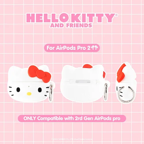 Vista 3 de iFace Funda Hello Kitty para AirPods Pro/Pro 2 + funda para iPhone 14 Plus (Kawaii Arcade)