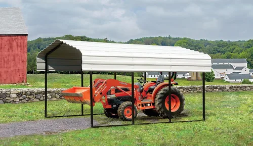 Vista 15 de Arrow Cobertizos exclusivos de Amazon de 10 x 15 x 7 pies de calibre 29 con paneles de techo de acero galvanizado y kit de recinto, cáscara de huevo