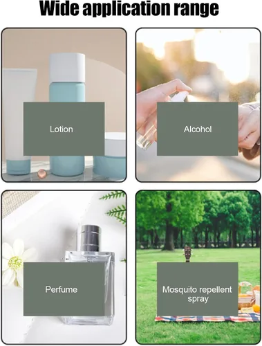 Vista 4 de Botellas de spray, botella de plástico transparente de plástico recargable de niebla fina botella de spray cosmético para poco agua de perfume