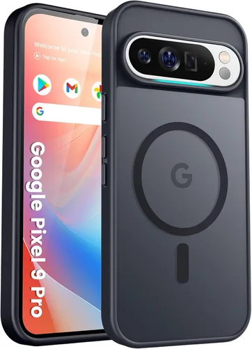 Vista 44 de Funda para teléfono Google Pixel 9 Pro XL, Compatible con Magnético, Protección contra Caídas de Grado Militar Translúcida Mate Resistente a Golpes