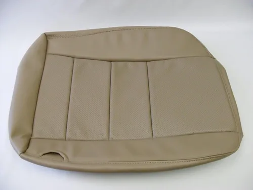 Vista 3 de 2002 a 07 para Ford F250 Lariat Driver & Passenger Bottom Seat Covers TAN Perforated