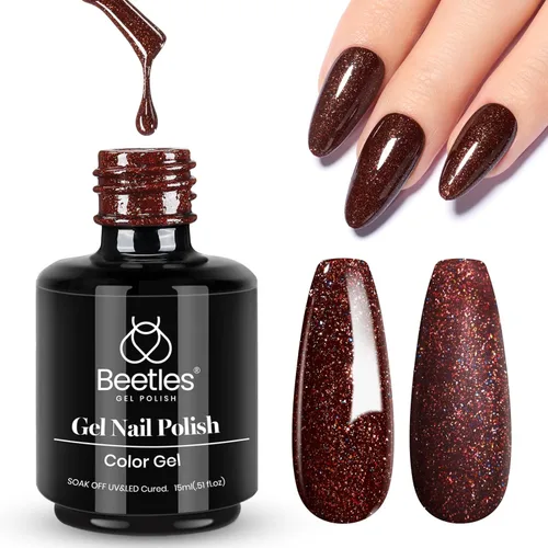 Vista 91 de Beetles - Esmalte de uñas en gel, 1 unidad de 0.5 onzas fluidas (15ml), extracción por remojo, arte de uñas, estética de manicura, bricolaje, curado