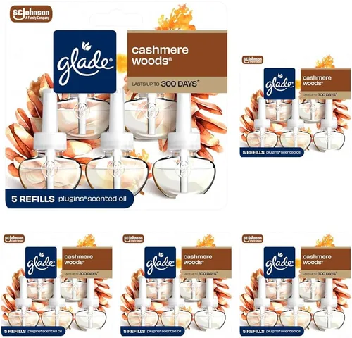 Vista 21 de Glade PlugIns - Repuestos de ambientador, aceites esenciales perfumados para el hogar y el baño, aroma Apple Cinnamon, 3.35 onzas líquidas, 5