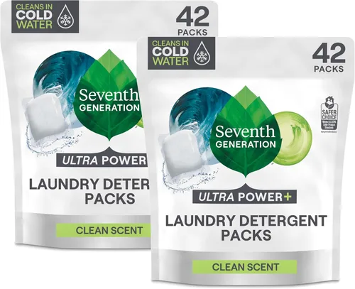 Vista 8 de Seventh Generation, Paquetes de detergente para ropa Ultra Power Plus 42 unidades, 29.6 onzas