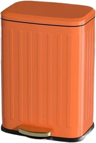 Vista 10 de HIHELO Cubo de basura de 6L/12L para el hogar, cocina, sala de estar, papelera de gran capacidad, con pedal de doble capa, cubo de basura de acero