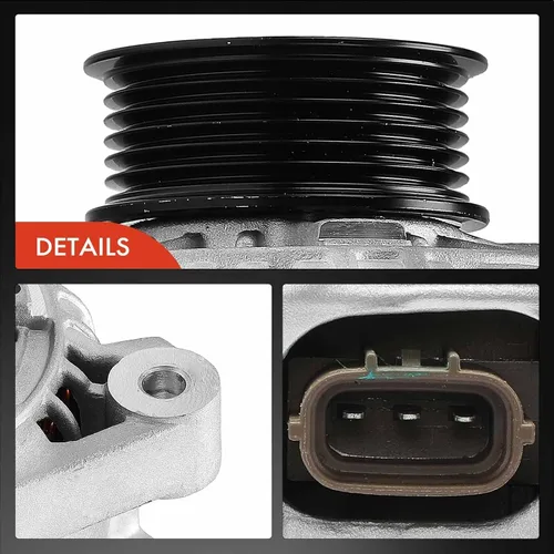 Vista 7 de A-Premium Alternador compatible con Toyota Sienna 1998-2003 3.0L, 12V 100A polea de 6 ranuras en el sentido de las agujas del reloj, reemplazo #