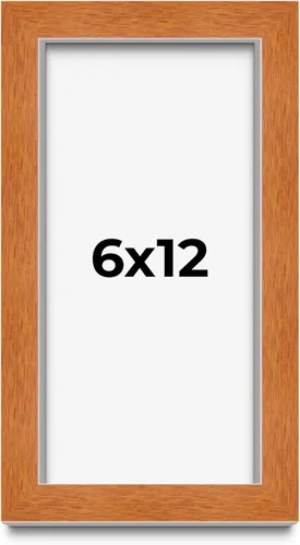 Vista 103 de Marco de 3 x 3 pulgadas de madera maciza de nuez y miel marrón con plexiglás acrílico UV, respaldo de tablero de espuma y accesorios para colgar