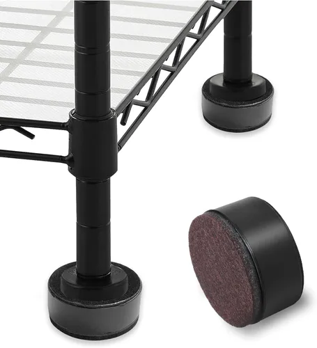 Vista 5 de Bonsicoky 4 elevadores de cama autoadhesivos para muebles, redondos, resistentes de acero al carbono, para mesa de sofá, añaden 1.2 pulgadas