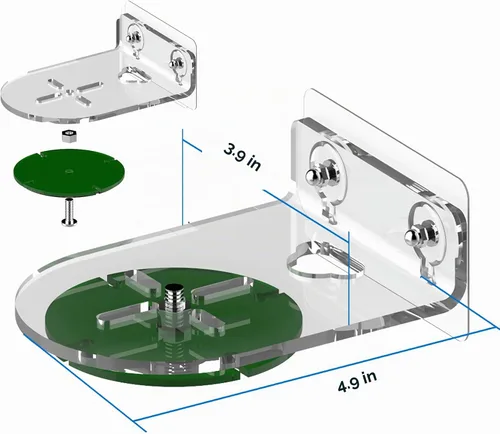 Vista 4 de Compatible con Echo Studio 2025, soporte Echo de 4ª generación, soporte de pared Moun de pared, gestión de cables integrada, compatible con Sonos