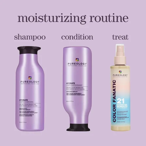 Vista 9 de Pureology Kit de Champú y Acondicionador Hidratante - Para Cabello Seco, Medio a Grueso y Teñido, Suaviza y Hidrata Profunda, Sin Sulfatos