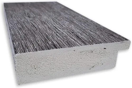 Vista 2 de Amanti Art Espejo de baño gris para sobre el fregadero, espejo rectangular gris rústico de corteza de 25 x 21 pulgadas, marco rústico de campo