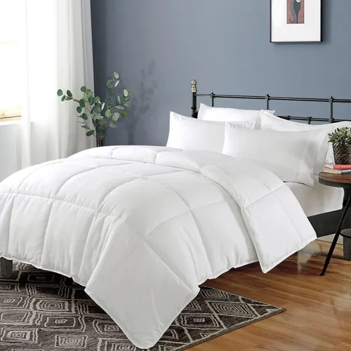 Vista 13 de Dafinner Edredón Alternativo de Plumón Ligero con Funda 100% Algodón Tamaño King, Relleno de Edredón Ultra-Suave para Clima Cálido, Colcha de Cama