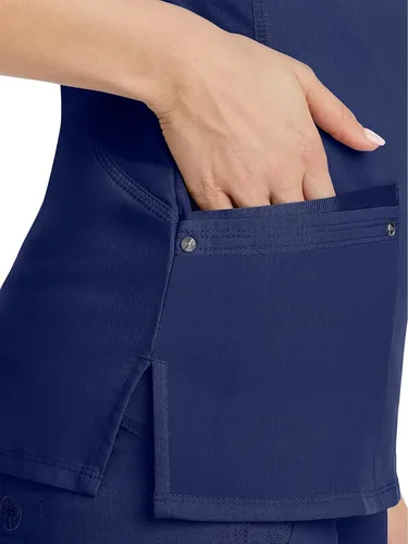 Vista 7 de Healing Hands, Purple Label Yoga 2245"Juliet, camisa de uniforme médico con cuelloe en V, para mujer